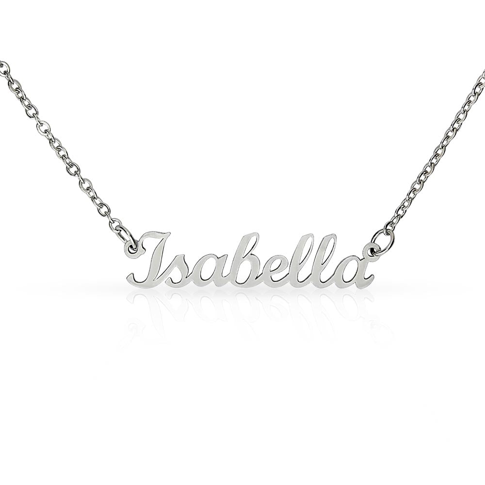 Caritas 18K Gold Custom Name Necklace